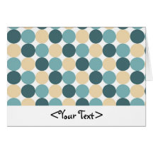 Points bleus et bleu-clair beiges carte de vœux