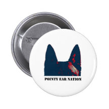 Pointy Ear Nation design Pinback Button