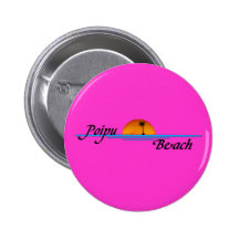 Poipu Beach Sunset Button