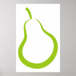 Poire verte posters