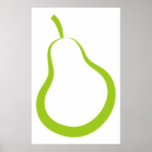 Poire verte posters