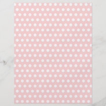 Pois blanc sur pâle - rose prospectus