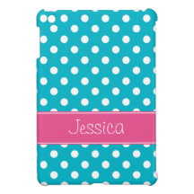 Pois bleu et rose turquoise de très bon goût perso