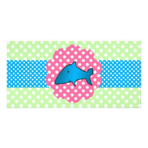 Pois de fantaisie de requin carte avec photo