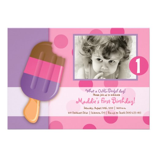 Pois et Popsicles Invitations