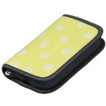 Pois jaune citron et blanc moderne agendas folio