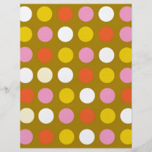 Pois lumineux de couleur. Jaune, rose, blanc Tract Personnalisé