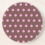 Pois rose dessous de verres