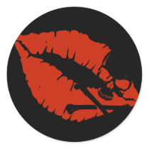 poison lips stickers