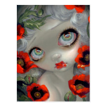 "Poisonous Beauties III: Opium Poppy" Postcard