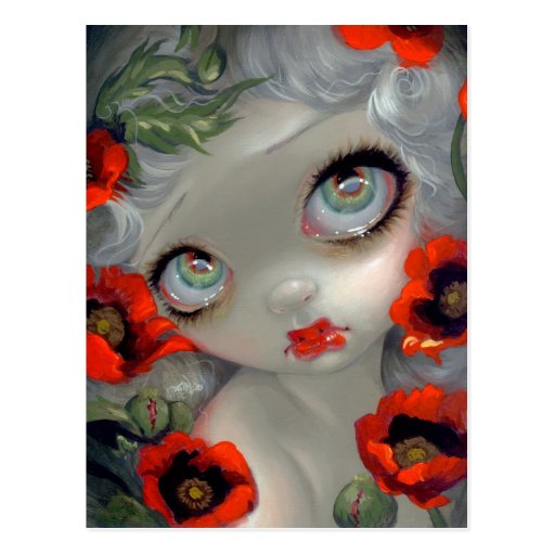 "Poisonous Beauties III: Opium Poppy" Postcard