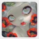 "Poisonous Beauties III: Opium Poppy" Sticker stickers