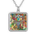 Poisson de mer mort Hamsa Collier