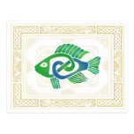 Poissons celtiques cartes postales