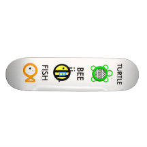 POISSONS D'ABEILLE DE TORTUE SKATEBOARD CUSTOMISABLE