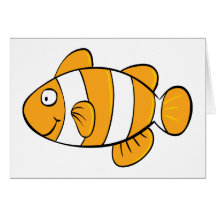 Poissons de clown carte de vœux