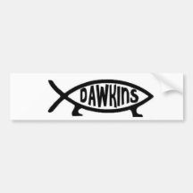 Poissons de Dawkins Autocollant Pour Voiture