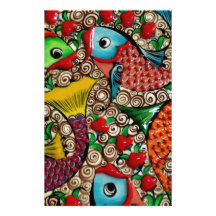 Poissons de Koi Papier À Lettre Personnalisé