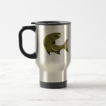 Poissons de Muskellunge de Muskie rétros Mugs À Café