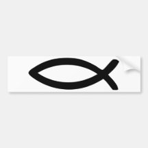 poissons de symbole de Jésus Autocollant Pour Voiture