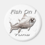 Poissons dessus ! Thon pour l'obscurité Aimant Pour Réfrigérateur