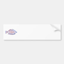 Poissons. Ligne rouge Rainbowfish. Autocollant Pour Voiture