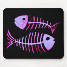 Poissons rougeoyants tapis de souris