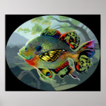 Poissons Volants:  Etude II ART PRINT flying fish