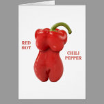 Poivre de piment d'un rouge ardent cartes