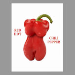Poivre de piment d'un rouge ardent cartes postales