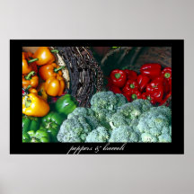 poivrons et broccoli~poster