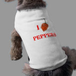 Poivrons I (de coeur) vêtements pour animaux domestiques