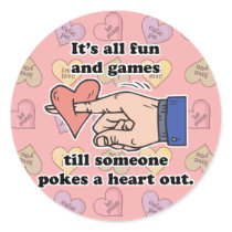 poke a heart out stickers