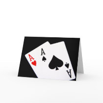 Poker Aces Greeting Cards