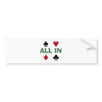 Poker Addict Bumper Sticker