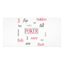 Poker Addict Custom Photo Card