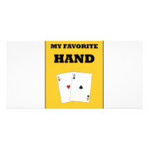 Poker Addict Custom Photo Card