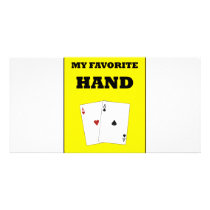 Poker Addict Custom Photo Card