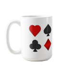 Poker Card Suits: Coffee Mug: Black Jack