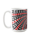Poker Card Suits Spiral: Coffee Mug: Black Jack