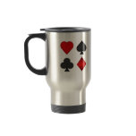 Poker Card Suits: Travel Mug: Black Jack