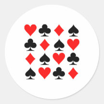 Poker cards sticker