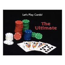Poker Cards Ultimate Custom Invitations