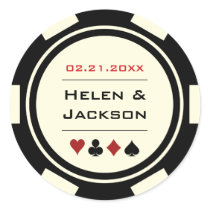 Poker Chip Black and White