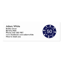 Poker chips business card templates