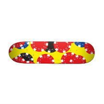 Poker Chips Custom Skate Board