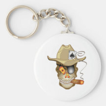 poker face keyring key chain