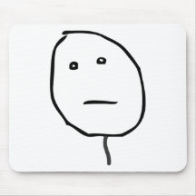 Poker Face Mousepad