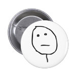 Poker Face Pinback Button