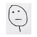 Poker Face Rage Face Meme flyers